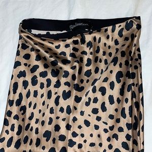 Cheetah print long skirt